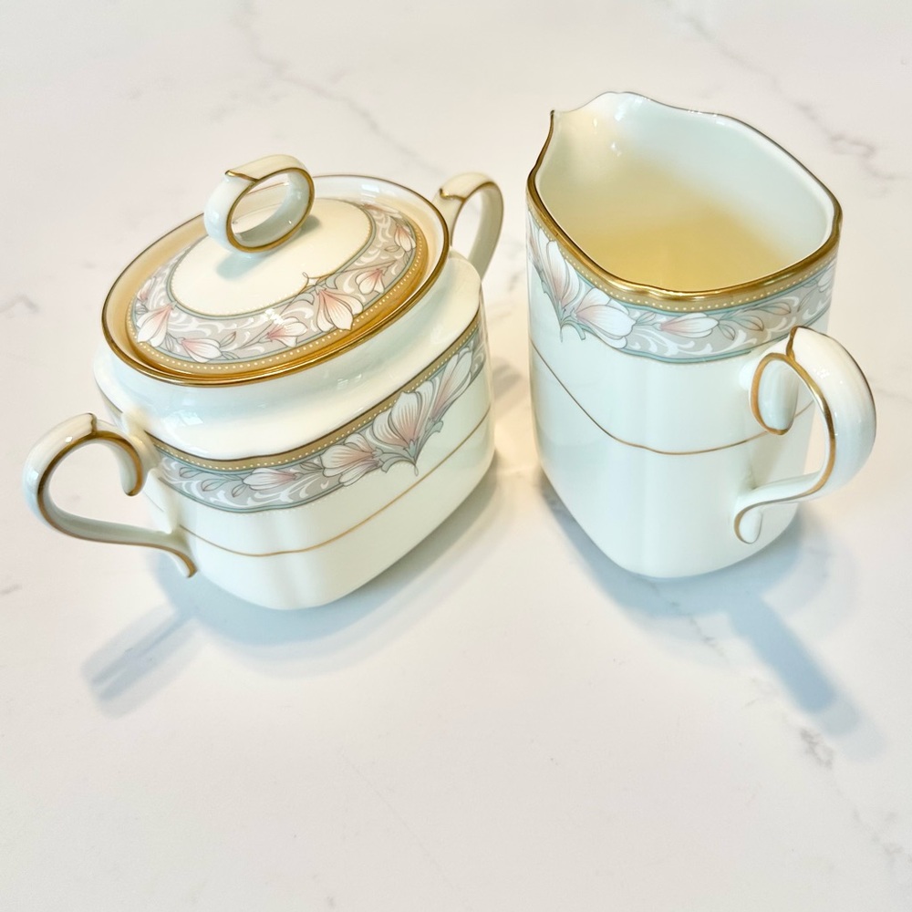 Noritake Barrymore 9737 Sugar & Creamer-Perfect Condition!